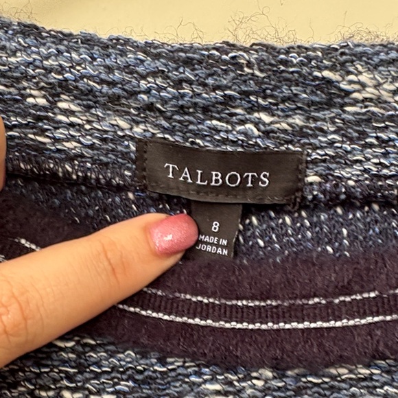 Talbots Dark Blue Knit Dress - Picture 3 of 4